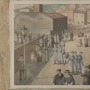 Leaving the Munitions Works, 1919 (w / c on paper)