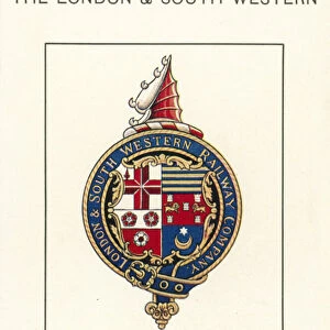 The London And South Western, Crest and Coat-Of-Arms (colour litho)