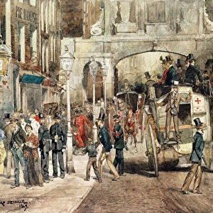 London Street, 1869 (w / c on paper)
