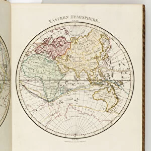 Map of the eastern hemisphere, illustration from A journal of a voyage to the South