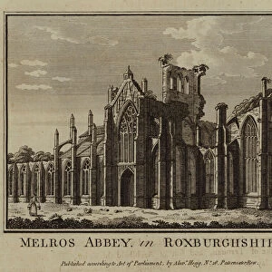 Melros Abbey, in Roxburghshire (engraving)