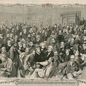 The members of the Institute of Painters in Water Colours (engraving)
