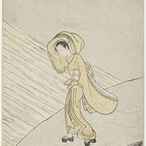 Mitate of Fujiwara no Teikas Poem "Crossing the Sano", 1765