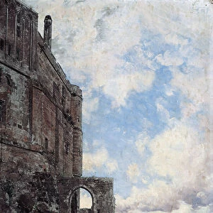 Mont Saint-Michel. Western Gate to the Barbican at Chatelet, 1880 (oil on canvas)