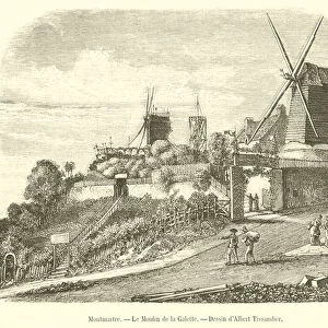 Montmartre, Le Moulin de la Galette (engraving)