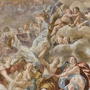 Musician Angels and Holy Souls, 1629 (fresco)