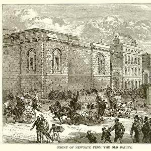 Front of Newgate from the Old Bailey (engraving)
