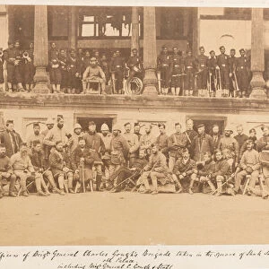 Officers and men of Brigadier General Goughs Brigade taken in the square of Shah