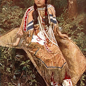 Ojibwa maiden (colour photo)