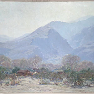 Palm Springs Landscape with Shack, 1925 (oil on canvas)