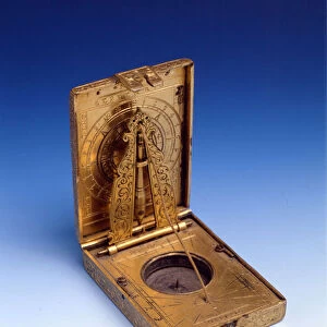 Personal astronomical compendium (solar clock) built by Jacobus Purman in 1590