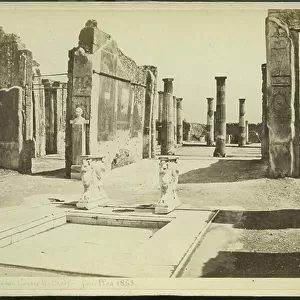 Pompei: Ruin of Conelio Rufo House discovered in 1863, 1875