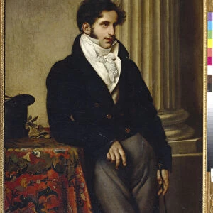 Portrait du comte Serguei Semionovich Ouvarov (1786-1855) - Peinture de Orest Adamovich Kiprensky (1782-1836), oil on canvas (117, 3x90, 8 cm), 1815-1816 - Portrait of Count Sergey S. Uvarov, Oil on canvas by O. A