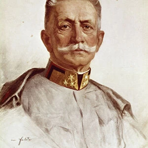 Portrait of Franz Conrad von Hotzendorf, Chief of Staff of the Austro-Hungarian Army, 1915 (Drawing)