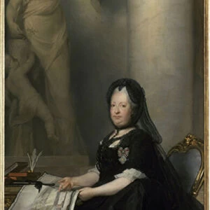 Portrait of the Impress Maria Theresa of Austria (oil on canvas, 1773)