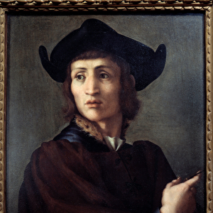 Portrait of a jeweler. Painting by Jacopo (Iacopo) Carrucci dit il Pontormo (Pontormo