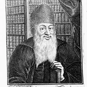 Portrait of Jonathan Eubeschutz, Chief Rabbi in Altona (engraving)