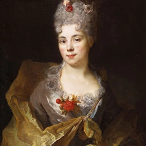 Portrait of a lady (oil on panel)