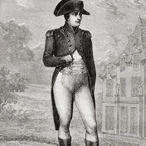 Portrait of Napoleon Bonaparte, from Histoire de la Revolution Francaise"