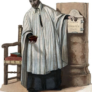Portrait of Saint (St. ) Vincent de Paul (1581-1660), priest of the Catholic Church