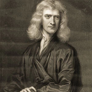 Portrait of Sir Isaac Newton, 1689 (engraving)