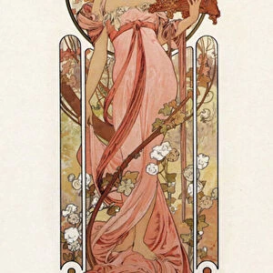 Poster advertising Moet & Chandon - Champagne White Star, 1899 (colour litho)