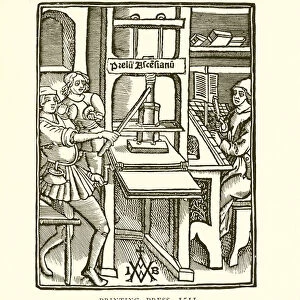 Printing Press, 1511 (engraving)