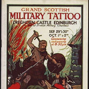 Programme for the Grand Scottish Military Tattoo, Dreghorn Castle, Edinburgh, 1926 (colour litho)