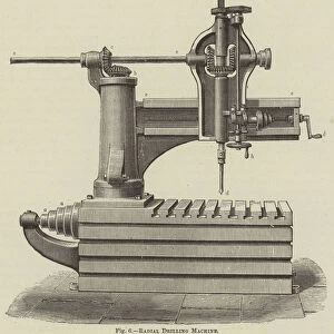 Radial Drilling Machine (engraving)