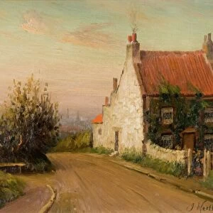 Red House Farm, Tunstall Road (oil on canvas)