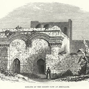 Remains of the Golden Gate at Jerusalem (engraving)