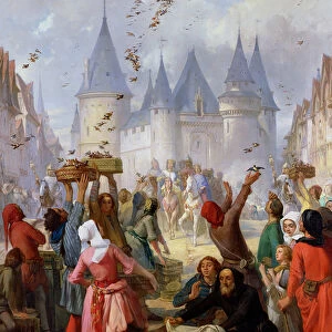 The Return of St. Louis (1214-70) and Blanche of Castille (1188-1252) to Notre-Dame