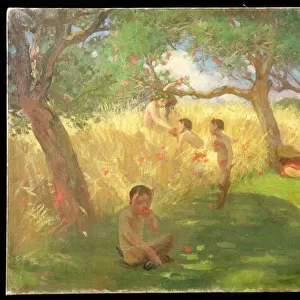 Satyrs (oil on canvas)