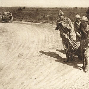 A scene at the front north of Focsani (b / w photo)
