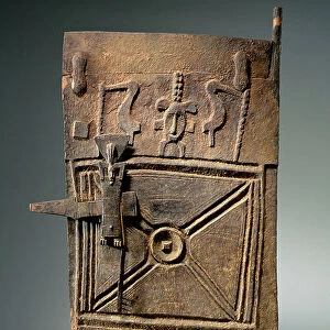 Senufo Door for Grain Store, Ivory Coast (wood) (see also 186309)
