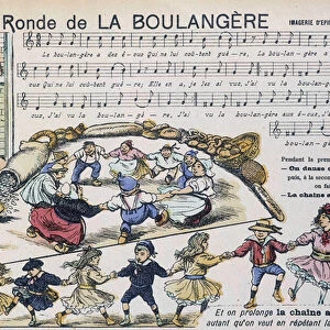 Sheet music for the popular song "Ronde de la boulangere"