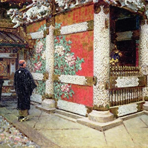 The Shinto Temple at Nikko, Japan, 1903 (oil on canvas)