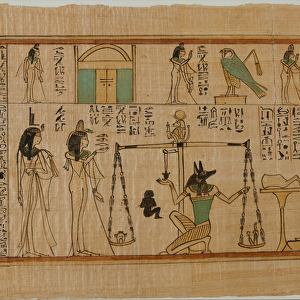 The Singer of Amun Nanys Funerary Papyrus, c. 1050 BC (papyrus, paint)