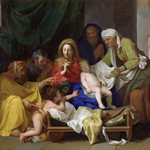 The Sleep of the Infant Jesus, 1655 (oil on canvas)