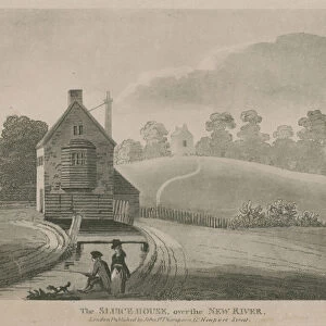 The sluice house over the New River (engraving)