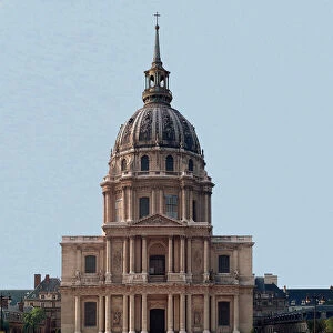 South view of the Dome of the Hotel des Invalides realized by Jules Hardouin Mansart
