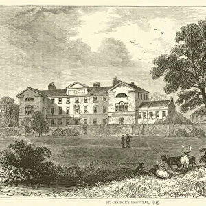 St Georges Hospital, 1745 (engraving)