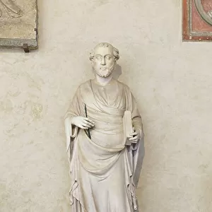 St Luke the evangelist, first half of the 15th century (marble)
