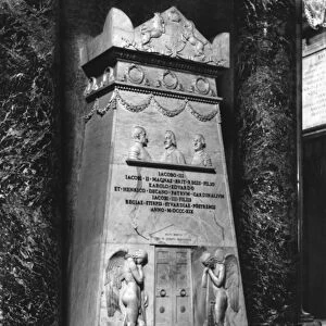 The Stuart Monument, 1817-19 (marble) (b / w photo)