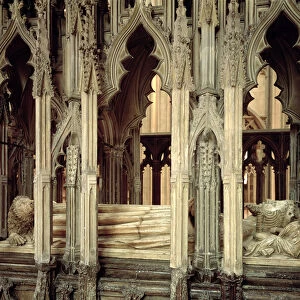 Tomb of Edward II (1284-1327) erected by Edward III (marble)