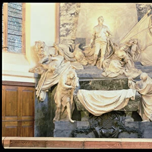 Tomb of Marshal Maurice de Saxe (1696-1750) 1756-77 (marble)
