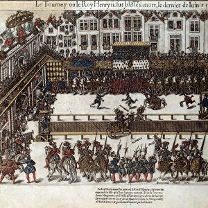 Tournament and death of Henri II (30 June 1559): at the wedding of his daughter