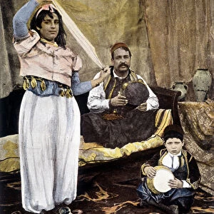 Tunisian dancer. 19th century photography
