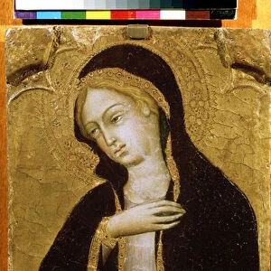 "Vierge de l annonciation"(Virgin Annunciate) Tempera sur bois d Andrea di Bartolo (1389-1428) 1410 environ Musee Pouchkine, Moscou
