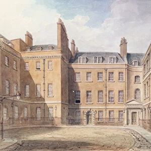 View of Downing Street, Westminster (w / c on paper)
